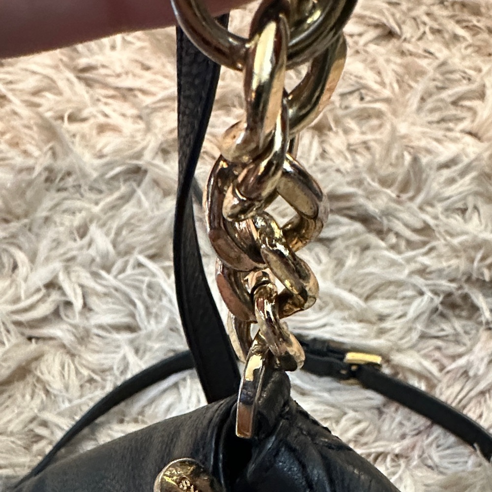 Michael Kors Black Crossbody Bag with Gold Accents - Picture 7 of 16